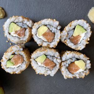 California roll saumon avocat