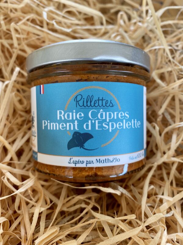 rillettes raie câpres piment d'Espelette