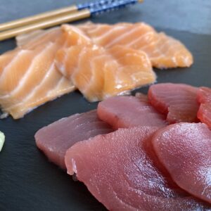 Sashimi saumon et thon