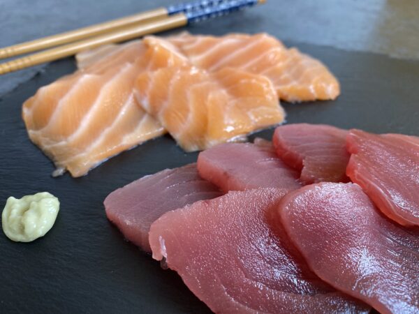 Sashimi saumon et thon