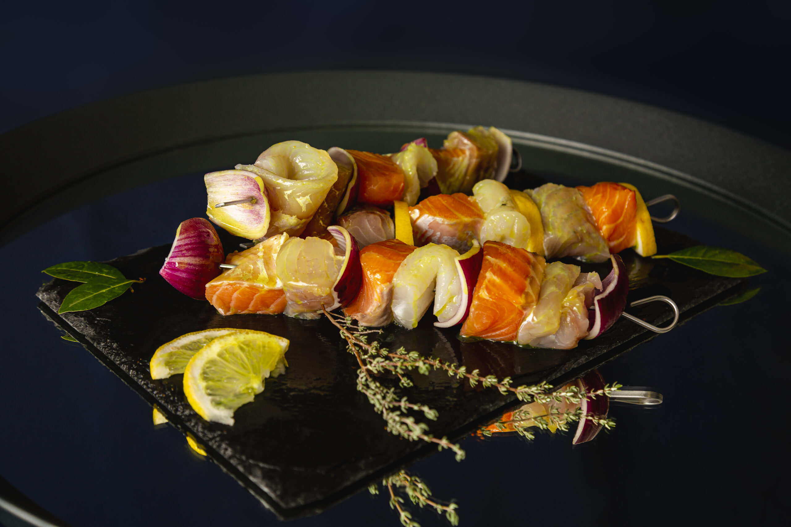 brochettes poissons