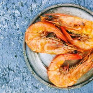 gambas flambées au cognac