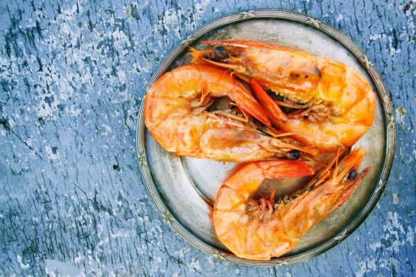 gambas flambées au cognac