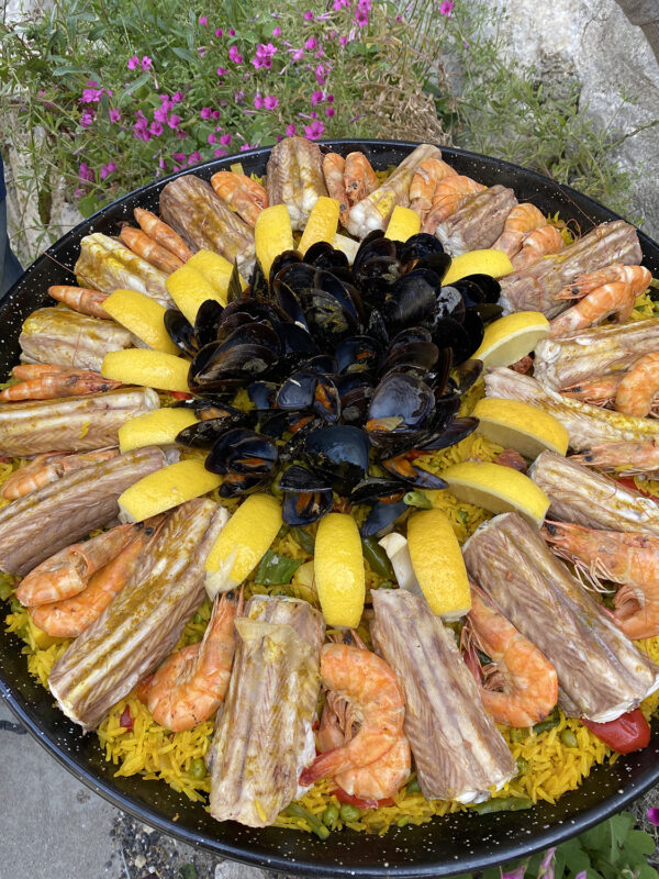 pic saint loup - paella saumonette