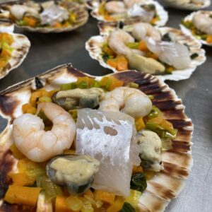 Alternative view of Coquille de la mer à gratiner