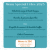 Menu Spécial Fêtes