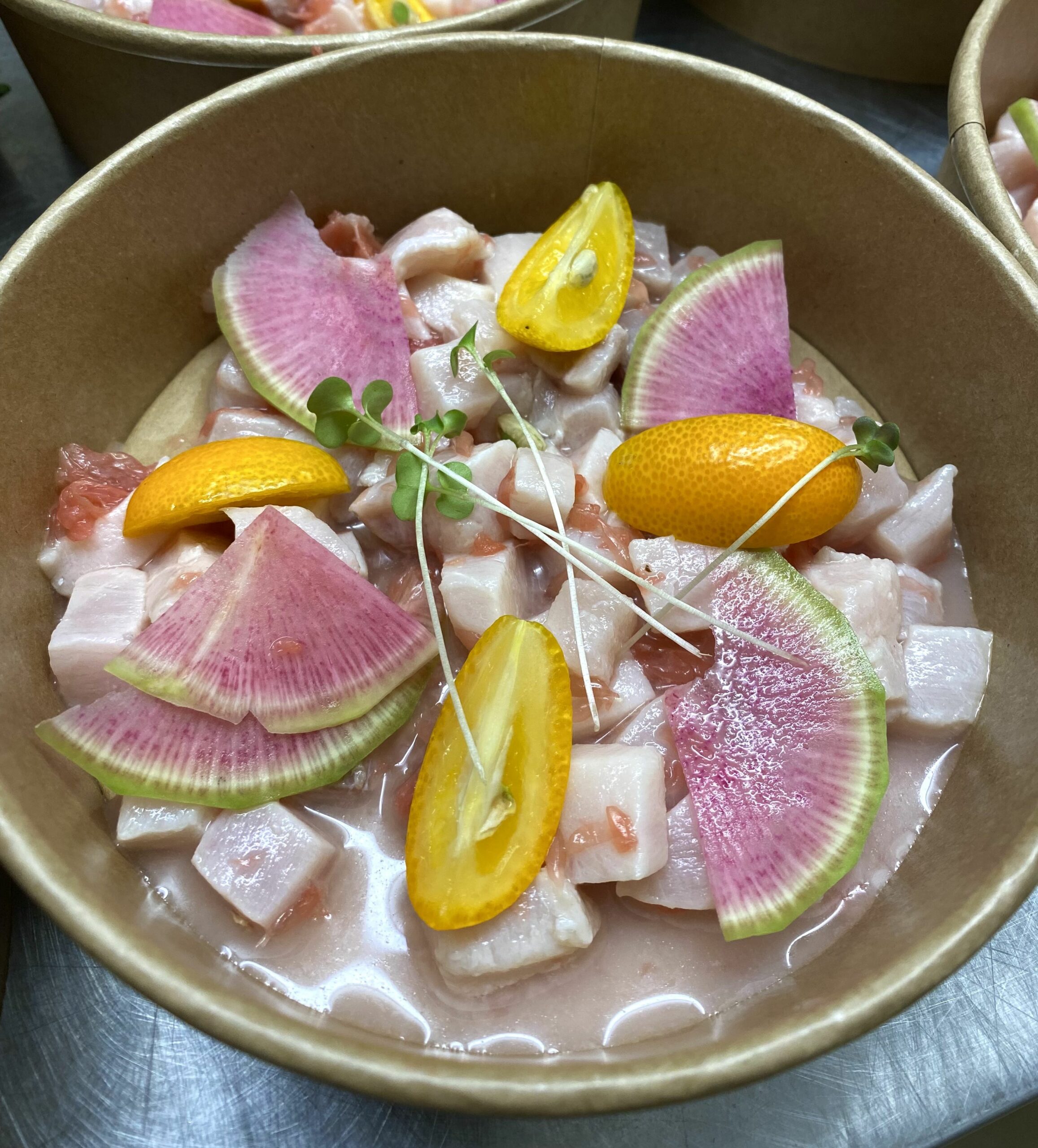ceviche espadon agrumes